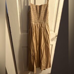 Tan sleeveless dress size m from Old Navy
